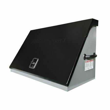 MONTEZUMA Triangle Tool Box, Black/Gray, Steel, 36 in W x 17 in D XL450-BLG